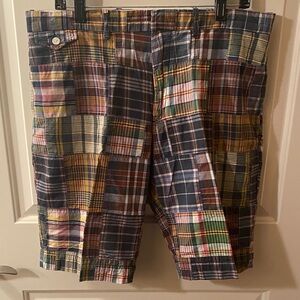Ralph Lauren Sportswear Men's Multicolor Madras Plaid Patchwork Shorts